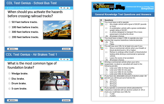 practice tests and printable guides